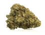 135 Primer plano de una cima de Marihuana cbd AK47 CBD BOOST con tricomas destacados y textura natural